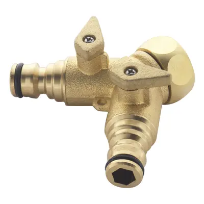 Spear & Jackson 3/4-inch 2-Way Brass Tap Connector