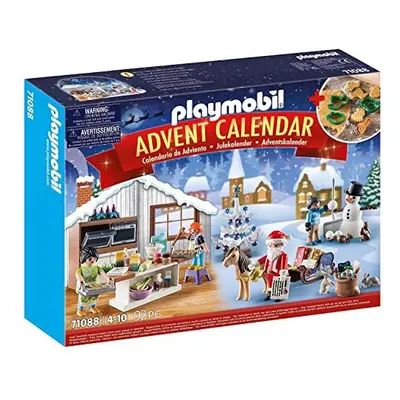 Playmobil Christmas Advent Calendar: Christmas Baking, Includes Toy Bakery and Cookie Cutters, C