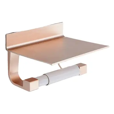 (Gold) Aluminum Toilet Paper Holder Phone Holders Bathroom Kitchen Not Need Decorative Hardware