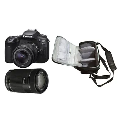 Canon EOS 90D Double Kit (18-55 f/3.5-5.6)(55-250 II) + Kamkorda Bag