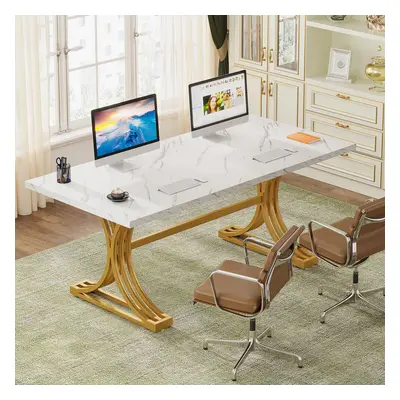 Tribesigns 160cm Large Office Desk, Modern Rectangle Executive Desks