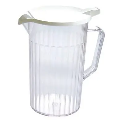 6 x Polycarbonate Plastic Pitcher Jug Lined at 1.5 Pint 0.9 Litre With Lid