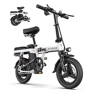 ENGWE T14 Folding Electric Bike 250W Power Motor - White