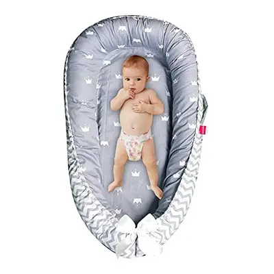 Baby Lounger Bed Baby Nest Pod for Newborn Toddler Sleep cot with Breathable Hypoallergenic Cott