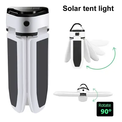 Camping Lantern LED Solar Light Rechargeable Power Bank Powerful Outdoor Lighting Portable Flash