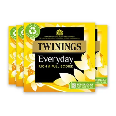 Twinings Everyday Tea | Classic Blend, Rich & Well Rounded Black Tea | Multipack Bulk Buy, (4 x 