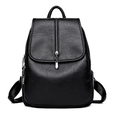 (black) High Quality Women Bag College Wind School Bag Backpack Girl Mochila Women Backpacks Lea