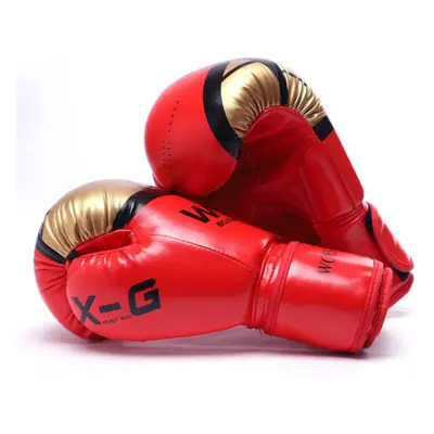 (red, 14OZ) Kick Boxing Gloves For Men Women Pu Karate Muay Thai Guantes De Boxeo Sanda Training