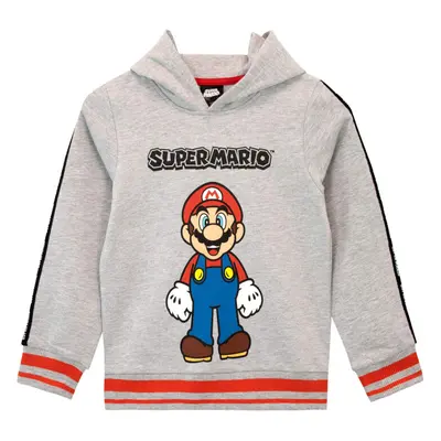 SUPER MARIO Boys Hoodie Size Grey