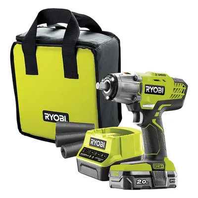 Ryobi R18IW3-120S 18V ONE+ Cordless Speed Impact Wrench Starter Kit (1 x 2.0Ah)