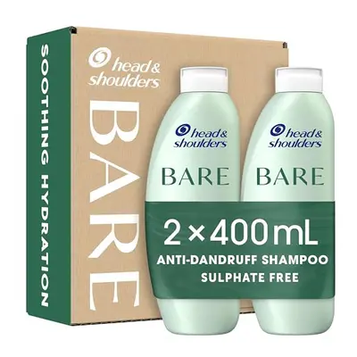 Anti dandruff Shampoo, Soothing Hydration Sulphate free, x ml, Duo Pack. Bare Shampoo For Dry It