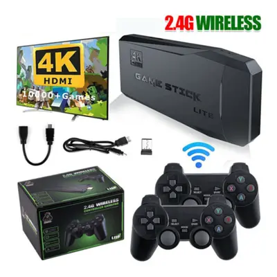 Wireless Retro HDMI Video Game Console 64GB Built-in Card 10000+ Games