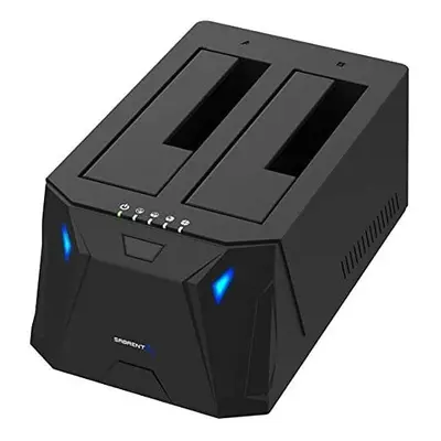 Sabrent USB 3.0 to SATA I/II/III Dual Bay External Hard Drive Docking Station for 2.5 or 3.5in H