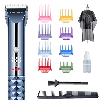 BarberBoss Cordless Hair Trimmer, Men Beard Trimmer, USB Rechargeable