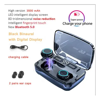 (a-STYLE A) HKNA 3500mAh Wireless Earphones Bluetooth-Compatible TWS Wireless Headphones LED Dis