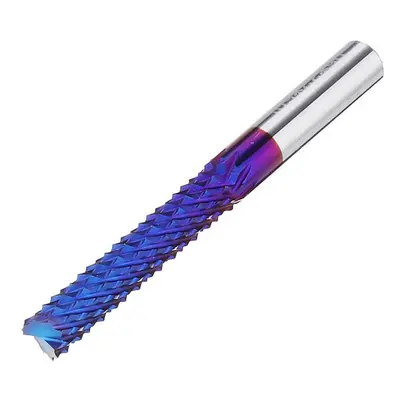 6mm Shank 32mm Tungsten Carbide Milling Cutter Blue Nano Coated End Mill