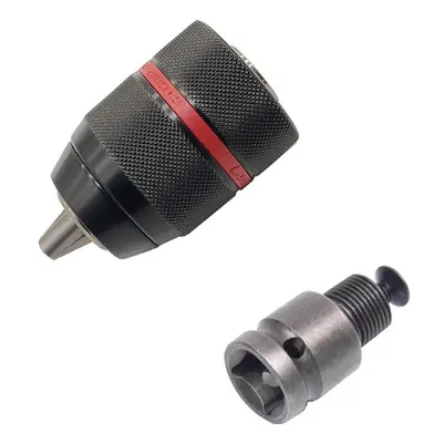 (D: Drill Chuck+ Square Adapter) 2-13mm Keyless Drill Chuck Hex Shank SDS Socket Square Self-tig