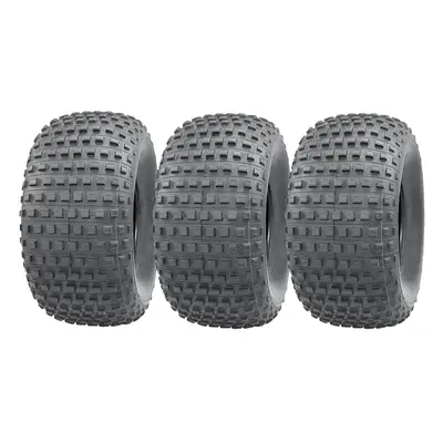 25x12.00-9 Knobby ATV Quad Tyre 4ply John Deere Gator Road Legal Tire (Set of 3)