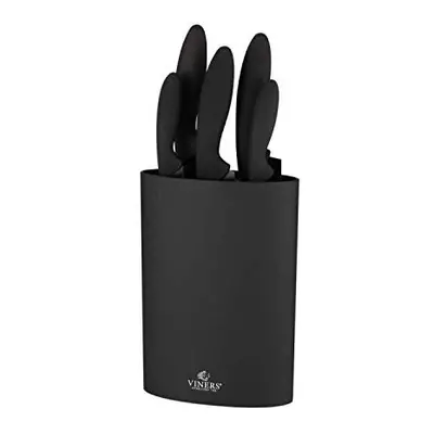 Viners Assure Set | Safety Kitchen Knives & Universal Knife Holder with a Year Guarantee, Piece,