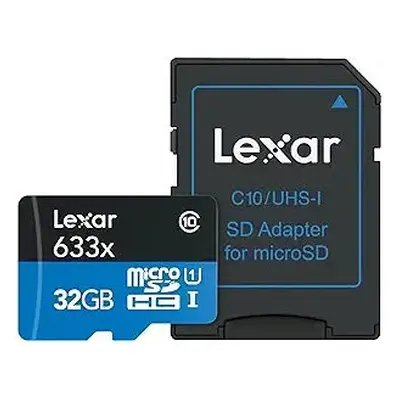 Lexar High Performance 633x MicroSD (Without Adaptor) (32GB, LSDMI32BBCN633N)