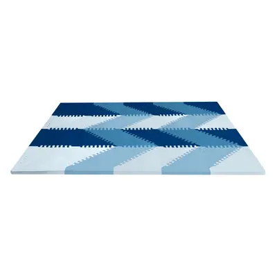 Skip Hop Baby Play Mat Interlocking Foam Floor Tiles x Playspot Blue Ombre