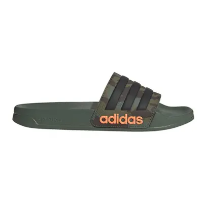 adidas Unisex Adilette Shower Slides Sandal Black/Black/Screaming Orange US Men