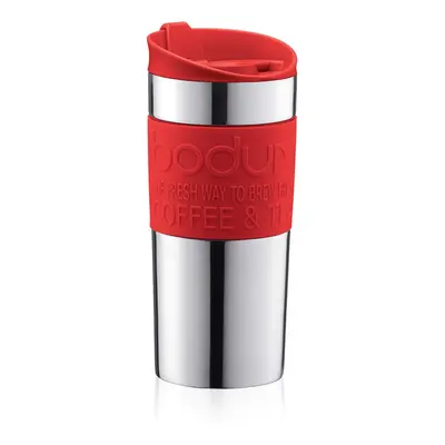 Travel Mug, Stainless Steel, Red, Count (Pack of 1)