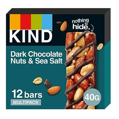 KIND Bars, Gluten Free Snack Bars, Dark Chocolate Nuts & Sea Salt, Bars (Packaging May Vary)