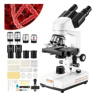 Vevor FSXWJ2500XSM1JITDV5 40X-2500X Magnification Binocular Compound Microscope