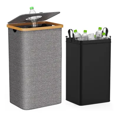 Kitchen household recycling bin, separate recycling garbage bags, 100L recyclable garbage sortin