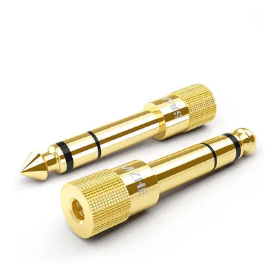 Audio Adapter 6.5mm Male plug to 3.5mm Female Jack Stereo Headphone Headset Plug for Microphone 