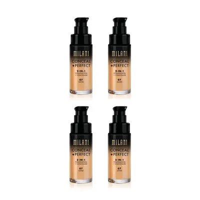 Milani Conceal And Perfect In Foundation + Concealer Sand 30ml x4