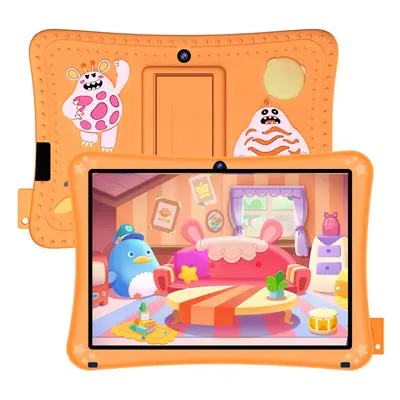 (Orange) Android Kids Tablet inch HD Screen, Quad Core Processor, 32GB ROM, WiFi, Dual Camera, P