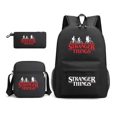 (Backpack, Pencil Bag, Lunch Bag in Stranger Things Student Bookbag) Backpack, Pencil Bag, Lunch