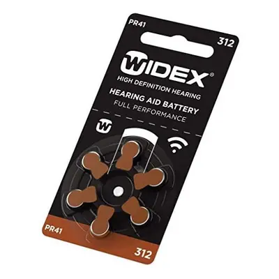 Rayovac Hearing aid Batteries - PR41, Size 312, Cells. WIDEX Branding