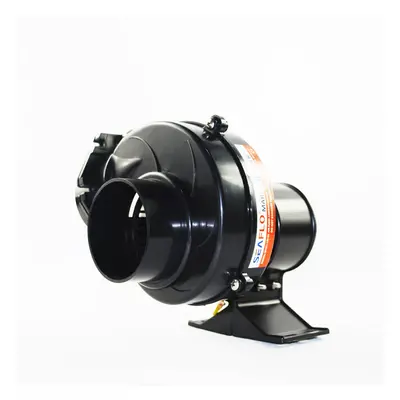 Seaflo In Line Bilge Air Blower 130CFM Boat Black Ventilation Marine