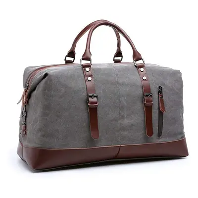 TILEMALL Oversized Canvas Holdall Travel Carry On Duffel Bags Plus Handbag Shoulder Bag Crossbod