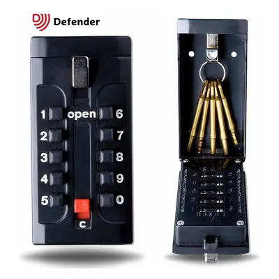 Defender Wall Mounted Key Safe - Push Button Combination Key Safe Outdoor - Wall Mount Key Lock 