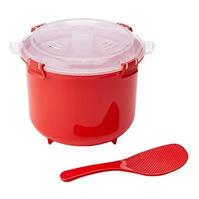 Sistema Microwave Rice Cooker, 2.6 - Red/Clear