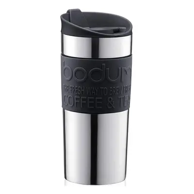 Bodum Vacuum Travel Mug, Stainless Steel, 0.35L in Black