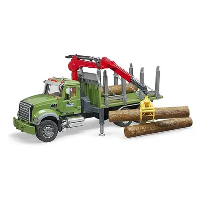 Mack Granite Timber Truck with Loading Crane and Trunks