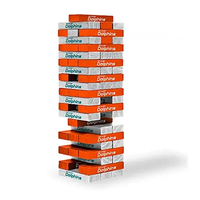 Wild Sports NFL Miami Dolphins Table Top Stackers 3" x 1" x .5", Team Color