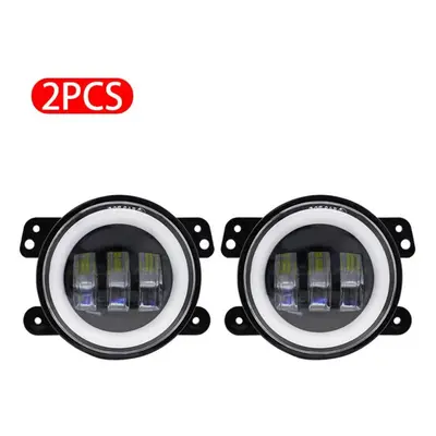 (2pcs) 2pcs "led Step Fog Light White Daytime Running Light Turn Signal Amber Arrow Jeep Wrangle