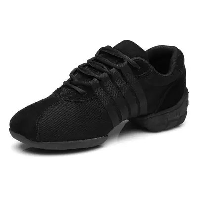 (black, 41) Size Women Ladies Breath Fitness Dance Sneakers Ballet Jazz Modern Shoes Canvas Mesh