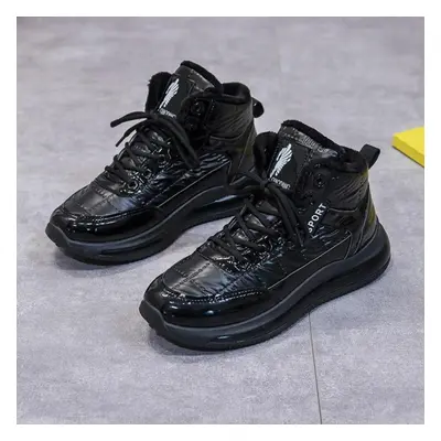 (black, 44) Mctin Winter Boots Men Outdoor Waterproof Boots Women Black Shoes High Top Outdoor P