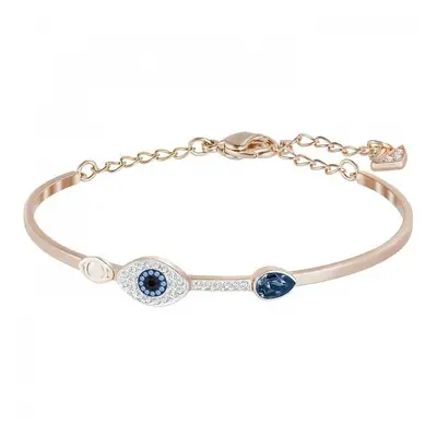 Swarovski Duo Evil Eye Bangle Blue Mixed Plating