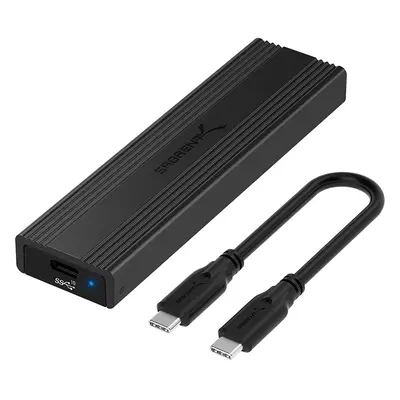 Sabrent USB 3.2 Type-C Tool-Free Enclosure for M.2 PCIe NVMe and SATA SSDs (EC-SNVE)