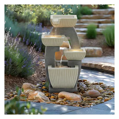 CHARLES BENTLEY Tier, Water Feature, UV Resistant, Weather Resistant, Mains Powered, Plug Includ