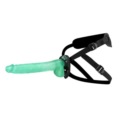 (green) 31cm Straped On Huge Dildo Penis Pants Strap-on Huge Realistic Cock Harness Strapless Re