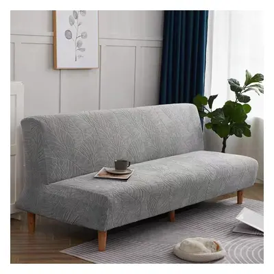 (light grey, Universal) Waterproof Sofa Bed Cover Armless Folding Sofa Bench Solid Stretch High 